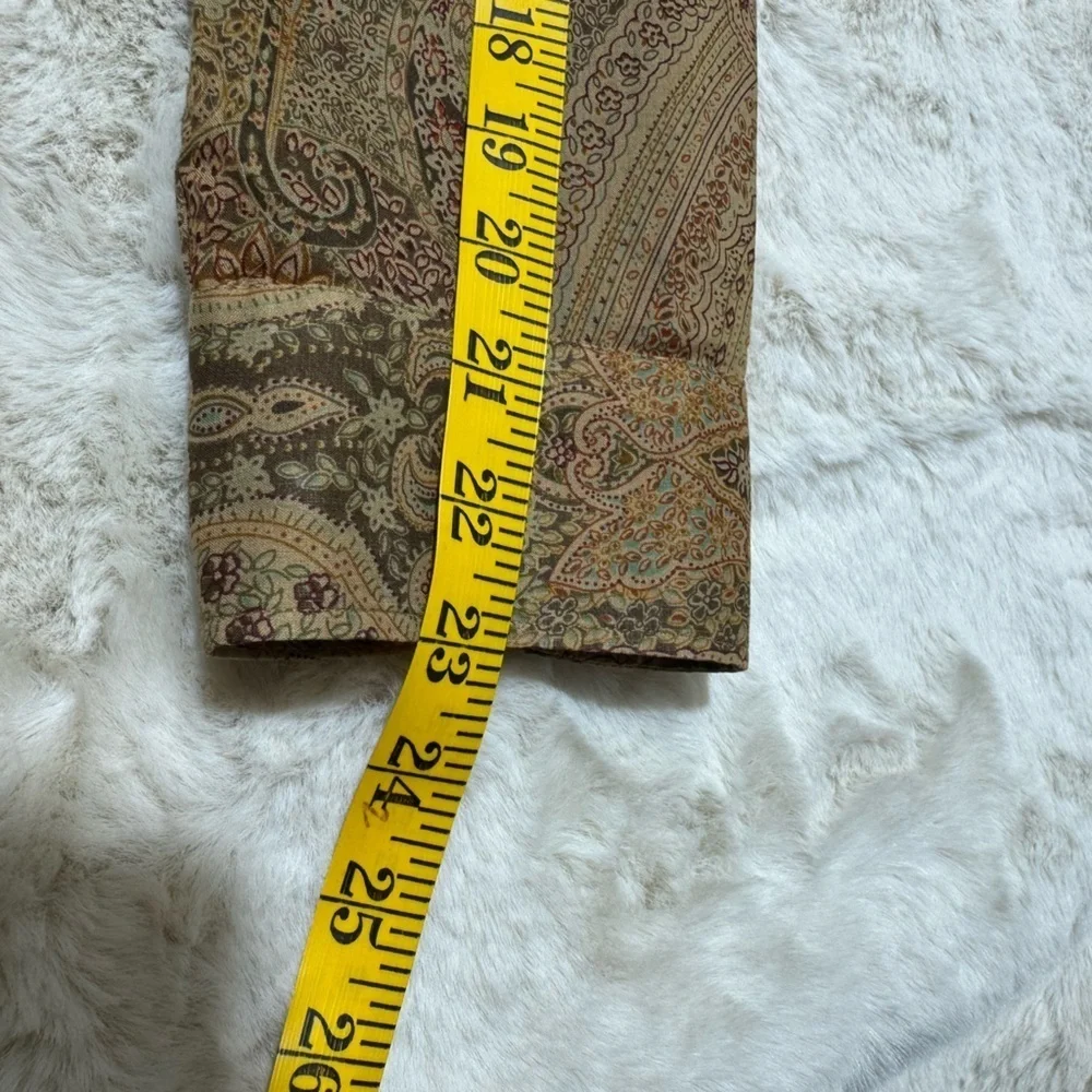 Lauren Ralph Lauren Corpcore Heritage 100% Cotton gold multicolor Shirt Medium - Picture 13 of 14